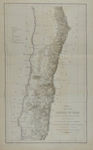 Load image into Gallery viewer, [MAP] Map of the Republic of Chile (3 parts, complete) 1855