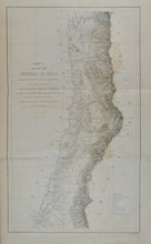 Load image into Gallery viewer, [MAP] Map of the Republic of Chile (3 parts, complete) 1855