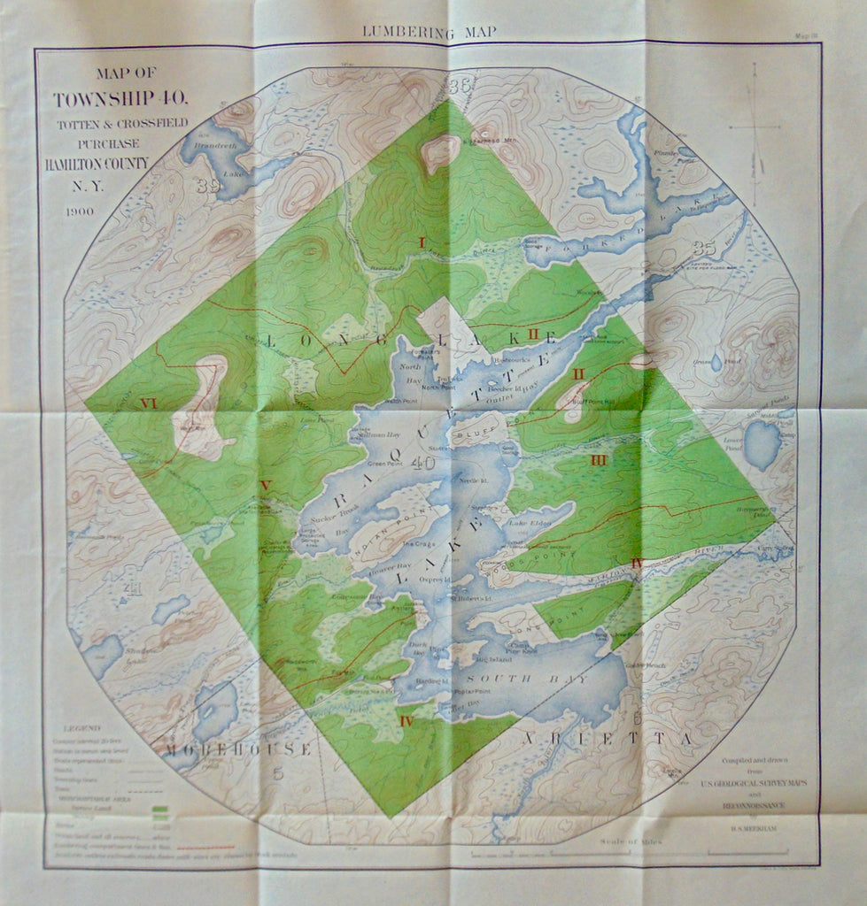 [MAP] Adirondack Lumbering Map, Raquette Lake, Township 40