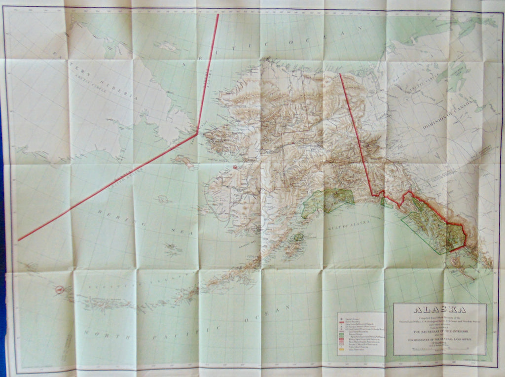 [MAP] ALASKA : Compiled from Official Records of the General Land Office (1910)