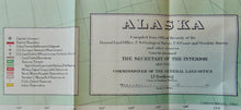 Load image into Gallery viewer, [MAP] ALASKA : Compiled from Official Records of the General Land Office (1910)