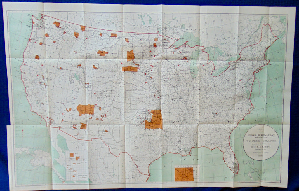[MAP] Map showing Indian Reservations within the United States (1907)