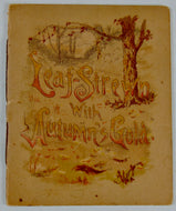 c 1890 Leaf-Strewn with Autumn's Gold, color lithography
