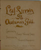 c 1890 Leaf-Strewn with Autumn's Gold, color lithography