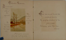Load image into Gallery viewer, c 1890 Leaf-Strewn with Autumn's Gold, color lithography