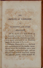 Load image into Gallery viewer, 1827 Mrs. Sherwood.  The Orphans of Normandy, or Florentin and Lucie