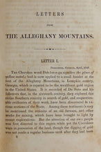 Load image into Gallery viewer, Letters from the Alleghany Mountains, 1849, Cherokee People &amp; Customs
