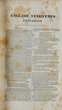 Load image into Gallery viewer, English Synonymes, with Copious Illustrations and Explanations, 1833