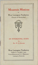 Load image into Gallery viewer, Presbyterian Mountain Missions in West Lexington Presbytery (Synod of Kentucky)