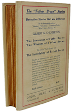 Load image into Gallery viewer, The Incredulity of Father Brown, 1st American with Dust Jacket, G. K. Chesterton