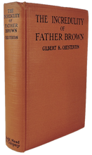 Load image into Gallery viewer, The Incredulity of Father Brown, 1st American with Dust Jacket, G. K. Chesterton
