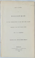 1854 Unitarian Sermon on the New Fire Alarm, West Church, Boston