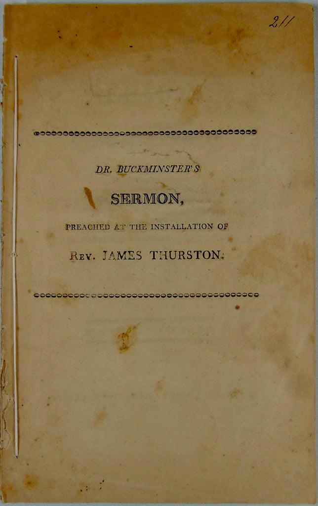 1809 Orthodox Congregationalist Sermon, Pastors Must Love Their Flock