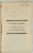 Load image into Gallery viewer, 1802 Funeral Sermon by David Tappan for Samuel Phillips of Massachusetts