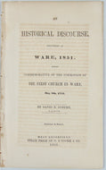 History of Church and Town of Ware, Massachusetts 1751-1851