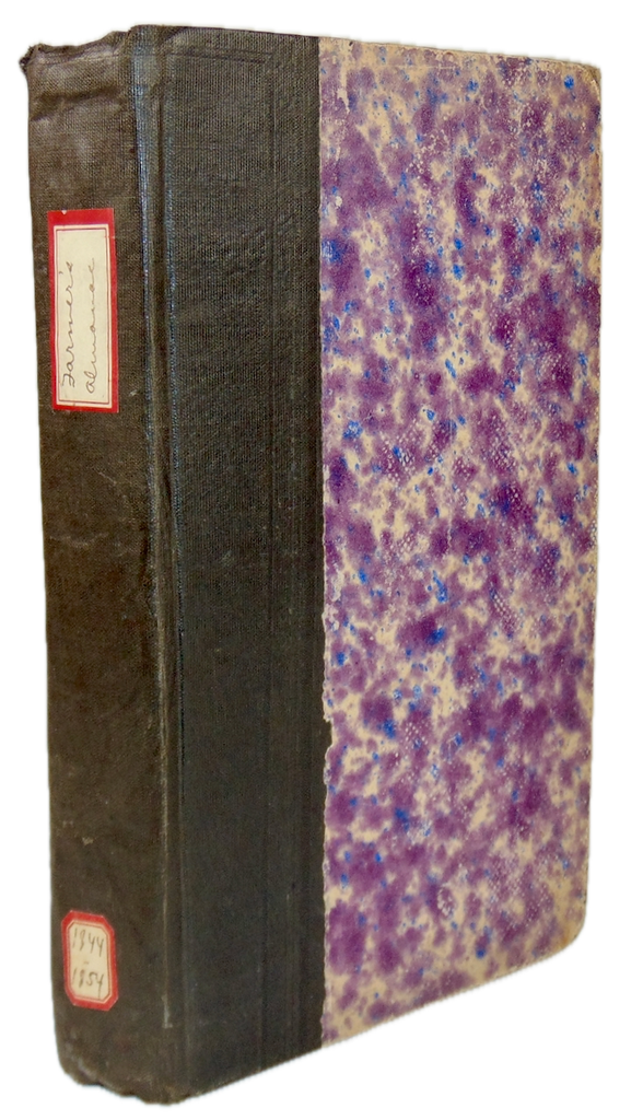 1844-1854 The Farmer's Almanack, on a New and Improved Plan. 11 issues bound