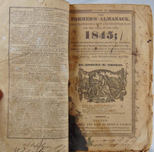Load image into Gallery viewer, 1844-1854 The Farmer's Almanack, on a New and Improved Plan. 11 issues bound