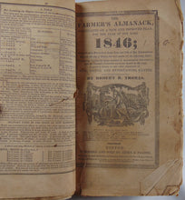 Load image into Gallery viewer, 1844-1854 The Farmer's Almanack, on a New and Improved Plan. 11 issues bound