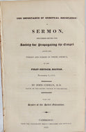 1825 Reports of Missions to American Indians, Sermon on Spiritual Knowledge
