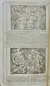 BIBLIA SACRA Vulgatæ Editionis (1732) many woodcut engravings