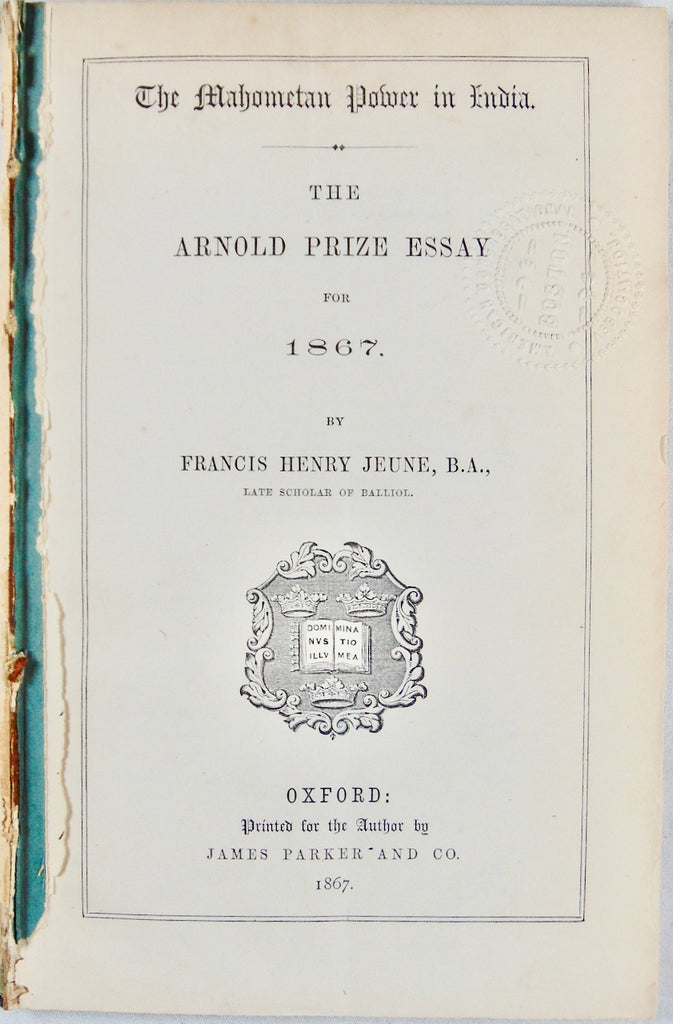 1867 Islam & the Mahometan Power in India