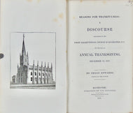 1837 Reasons for Thankfulness, United States Began as Christian, Warning of Sins