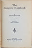 The Campers' Handbook [SIGNED], 1936 Dillon Wallace