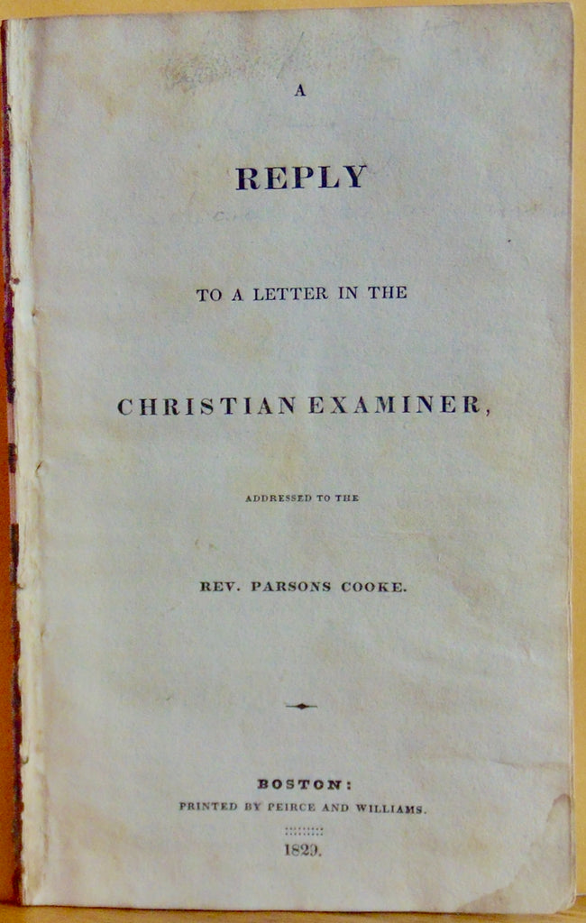 1829 Parsons Cooke Defends against Unitarian Accusations