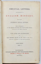 Load image into Gallery viewer, Ellis, Henry. Original Letters, illustrative of English History, Third Series (4 volume set)