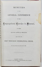 Load image into Gallery viewer, 1865-1926 Missouri Congregational Association &amp; Conference Minutes (36 issues)