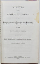 Load image into Gallery viewer, 1865-1926 Missouri Congregational Association &amp; Conference Minutes (36 issues)