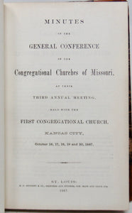 1865-1926 Missouri Congregational Association & Conference Minutes (36 issues)