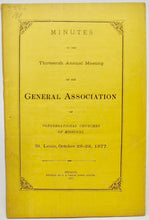 Load image into Gallery viewer, 1865-1926 Missouri Congregational Association &amp; Conference Minutes (36 issues)