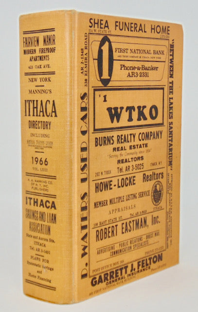 Manning's Ithaca Including Cayuga Heights Village (New York) Directory 1966