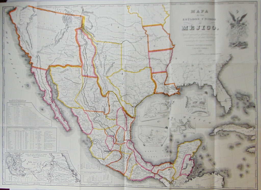 [MAP] Disturnell's Treaty Map, 1847 Mexico Territory Ceded to the United States