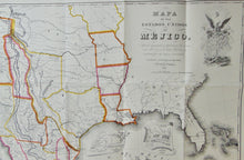 Load image into Gallery viewer, [MAP] Disturnell's Treaty Map, 1847 Mexico Territory Ceded to the United States