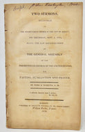 Romeyn. 1808 Fasting Sermons, Napoleon Fulfills Prophecy, Man of Sin will Fall