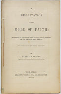 Spring, Gardiner. A Dissertation on the Rule of Faith, Bible vs Roman Catholicism
