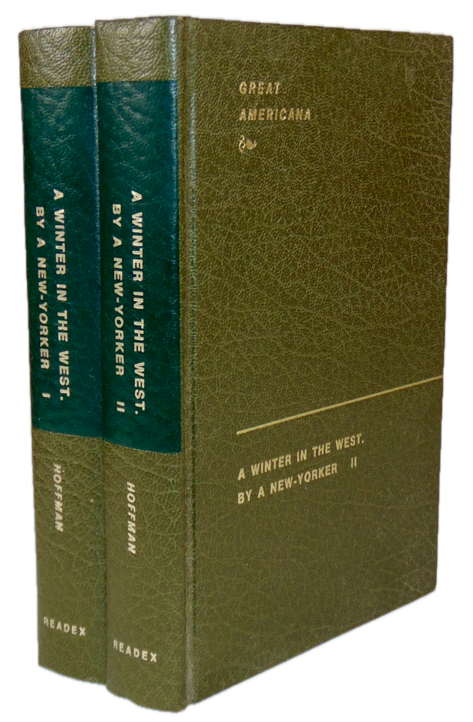 A Winter in the West. By a New -Yorker. (2 volume set) reprint of 1835 edition