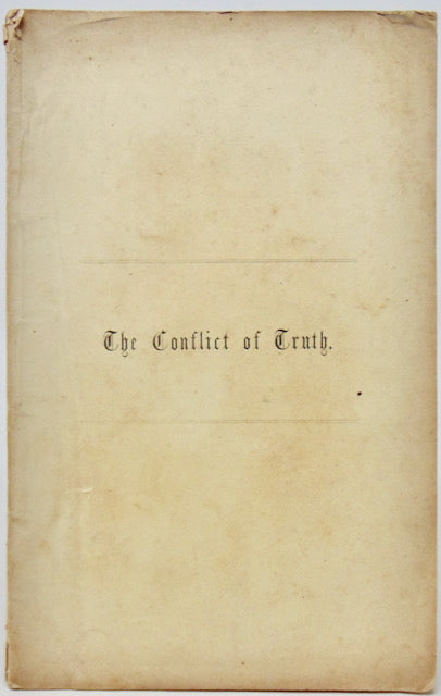 Reed, V. D. The Conflict of Truth, 1865 American Civil War Sermon