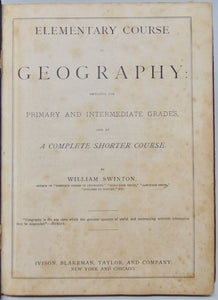 Swinton, William. Elementary Course in Geography (1875), Maps