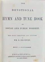 Load image into Gallery viewer, 1864 BAPTIST Devotional Hymn and Tune Book