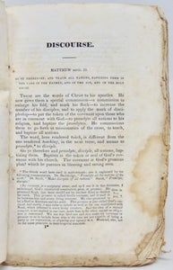 Arnold, Samuel. A Discourse on the Proper Subjects of Christian Baptism