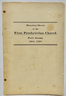 Historical Sketch of the First Presbyterian Church, Pratt, Kansas, 1884-1924