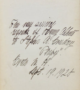 Shute, Henry A. The Real Diary of a Real Boy [SIGNED]
