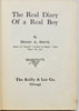 Shute, Henry A. The Real Diary of a Real Boy [SIGNED]