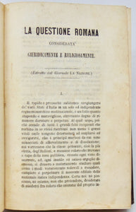La Questione Italiana considerata Giuridicamente e Religiosamente