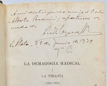 Load image into Gallery viewer, Almandos, Dr. Luis Reyna. Le Demagogia Radical y La Tirania (1916-1919)