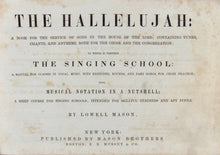 Load image into Gallery viewer, The Hallelujah: A Book for the Service of the Lord (1854)