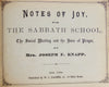 Notes of Joy for The Sabbath School & Bible School Songs (1869)